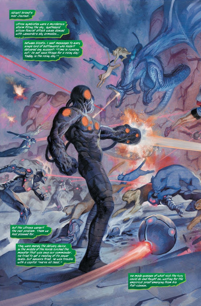Illustration for article titled Exclusive Marvel preview: Nick the Fury leads an Ultron assault in Siege #3